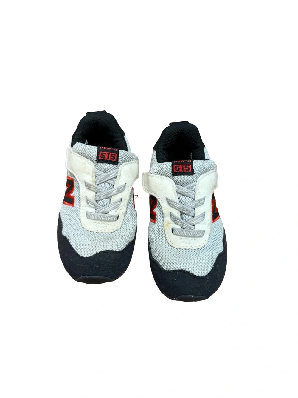 👟 New Balance 515 Toddler Sneakers Gray Black Red Hook & Loop Size‎ 6.5
